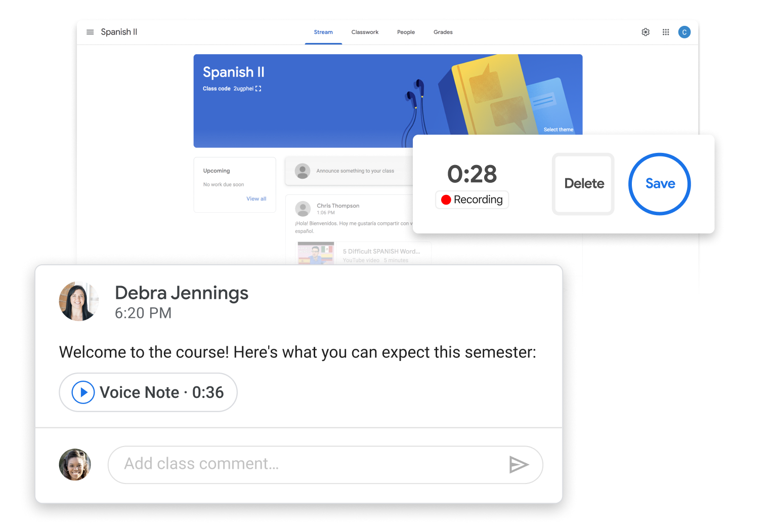 Voice Comments on Docs and Recording Widget